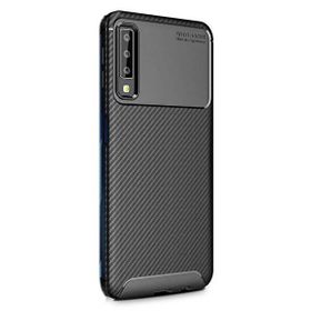 Gpack MHR1312358917 Samsung Galaxy A50S Negro Karbon Dizayn Silikon Cep Telefonu Kılıf