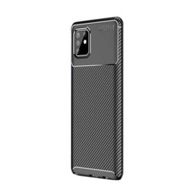 Gpack MHR1383751906 Samsung Galaxy Note 10 Lite Negro Karbon Dizayn Silikon Cep Telefonu Kılıf