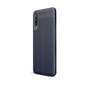 Gpack MHR1530485936 Samsung Galaxy A7 2018 Niss Deri Görünümlü Silikon Cep Telefonu Kılıf