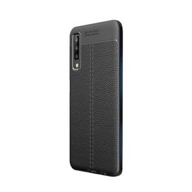Gpack MHR1530485936 Samsung Galaxy A7 2018 Niss Deri Görünümlü Silikon Cep Telefonu Kılıf
