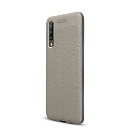 Gpack MHR1530485936 Samsung Galaxy A7 2018 Niss Deri Görünümlü Silikon Cep Telefonu Kılıf