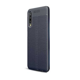 Gpack MHR1530485936 Samsung Galaxy A7 2018 Niss Deri Görünümlü Silikon Cep Telefonu Kılıf