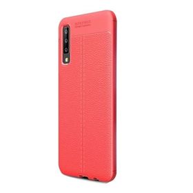 Gpack MHR1530485936 Samsung Galaxy A7 2018 Niss Deri Görünümlü Silikon Cep Telefonu Kılıf