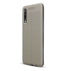 Gpack MHR1530485936 Samsung Galaxy A7 2018 Niss Deri Görünümlü Silikon Cep Telefonu Kılıf
