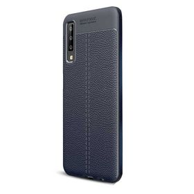 Gpack MHR1530485936 Samsung Galaxy A7 2018 Niss Deri Görünümlü Silikon Cep Telefonu Kılıf