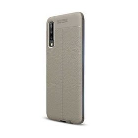 Gpack MHR1530485936 Samsung Galaxy A7 2018 Niss Deri Görünümlü Silikon Cep Telefonu Kılıf
