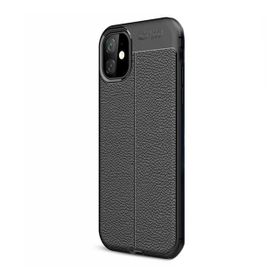 Gpack MHR2451101274 Apple Iphone 11 Pro Niss Deri Görünümlü Silikon Cep Telefonu Kılıf
