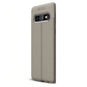 Gpack MHR2902503793 Samsung Galaxy S10 Plus Niss Deri Görünümlü Silikon Cep Telefonu Kılıf