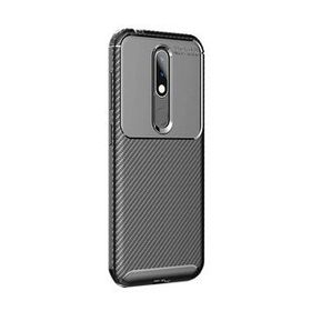 Gpack MHR3248244010 Nokia 4.2 Negro Karbon Dizayn Nano Glass Silikon Cep Telefonu Kılıf