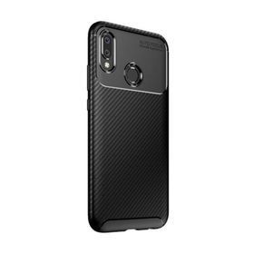 Gpack MHR3254887304 Huawei P Smart Plus Negro Karbon Dizayn Silikon Cep Telefonu Kılıf