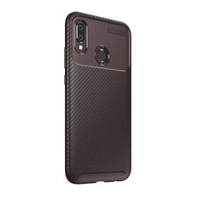 Gpack MHR3254887304 Huawei P Smart Plus Negro Karbon Dizayn Silikon Cep Telefonu Kılıf