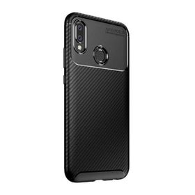 Gpack MHR3254887304 Huawei P Smart Plus Negro Karbon Dizayn Silikon Cep Telefonu Kılıf