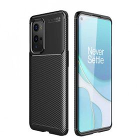 Gpack Oneplus 9 Pro Negro Karbon Görünüm Dizayn Silikon Kahverengi Kılıf