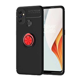 Gpack Oneplus Nord N100 Ravel Silikon Yüzüklü Mıknatıslı Bordo Kılıf