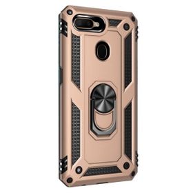 Gpack Oppo A12 Tank Koruma Vega Standlı Yüzüklü Mıknatıslı Kırmızı Kılıf