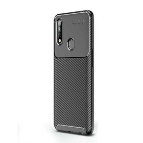 Gpack Oppo A91 Negro Karbon Dizayn Siyah Nano Glass Silikon Cep Telefonu Kılıfı