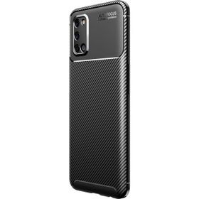 Gpack Oppo A92 Negro Karbon Dizayn Silikon Siyah Cep Telefonu Kılıfı
