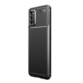Gpack Oppo A92 Negro Karbon Dizayn Silikon Siyah Cep Telefonu Kılıfı