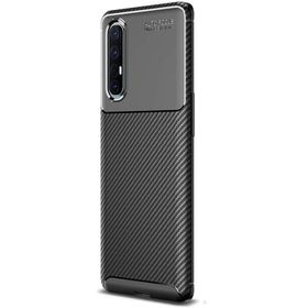 Gpack Oppo Reno 3 Pro Negro Karbon Dizayn Silikon Siyah Kılıf