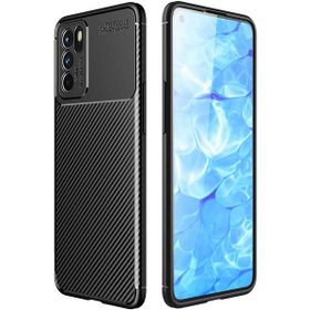 Gpack Oppo Reno 6 Negro Karbon Görünüm Dizayn Silikon Siyah Cep Telefonu Kılıfı