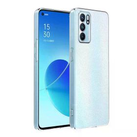 Gpack Oppo Reno 6 Süper Silikon Kamera Korumalı Şeffaf Cep Telefonu Kılıfı