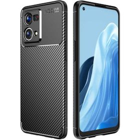 Gpack Oppo Reno 7 Negro Karbon Kamera Korumalı Silikon Lüks Siyah Kılıf