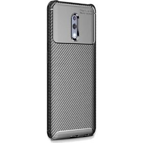 Gpack Oppo Reno Negro Karbon Dizayn Siyah Silikon Kılıf