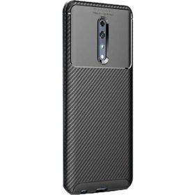 Gpack Oppo Reno Negro Karbon Dizayn Siyah Silikon Kılıf