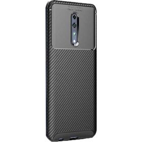 Gpack Oppo Reno Negro Karbon Dizayn Siyah Silikon Kılıf