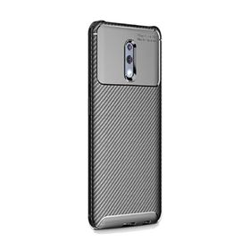 Gpack Oppo Reno Negro Karbon Dizayn Siyah Silikon Kılıf