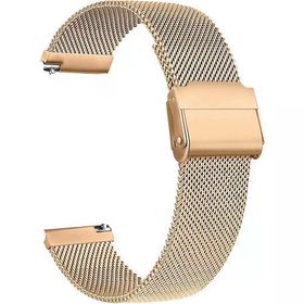 Gpack QCY Watch GTS KRD 45 Gold Çıtçıtlı Hasır Metal Örgülü Kordon