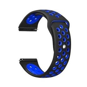 Gpack Realme Watch S Pro Delikli Çift Renk Silikon Mavi Kordon