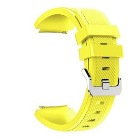 Gpack Realme Watch S Pro Silikon Çizgili Kancalı Sarı Kordon
