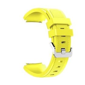Gpack Realme Watch S Pro Silikon Çizgili Kancalı Sarı Kordon