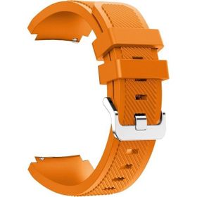 Gpack Realme Watch S Pro Silikon Çizgili Kançalı Turuncu Kordon