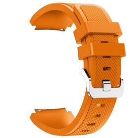 Gpack Realme Watch S Pro Silikon Çizgili Kançalı Turuncu Kordon
