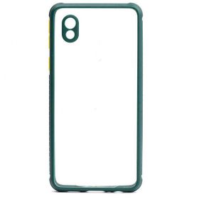 Gpack Samsung Galaxy A01 Core Kaff Kamera Koruma Arkası Şeffaf Silikon Koyu Yeşil Kılıf