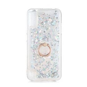 Gpack Samsung Galaxy A01 Milce Sulu Yüzüklü Silikon Arka Kapak Gold Kılıf