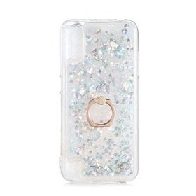 Gpack Samsung Galaxy A01 Milce Sulu Yüzüklü Silikon Arka Kapak Gold Kılıf