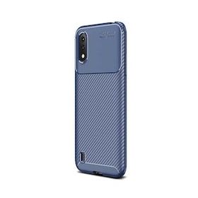 Gpack Samsung Galaxy A01 Negro Karbon Dizayn Nano Glass Kahverengi Silikon Cep Telefonu Kılıf
