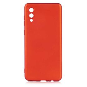 Gpack Samsung Galaxy A02 Premier Mat Soft Silikon Kırmızı Cep Telefonu Kılıfı