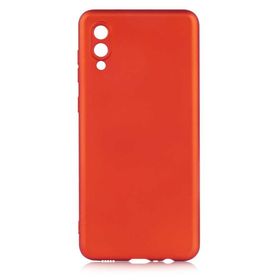 Gpack Samsung Galaxy A02 Premier Mat Soft Silikon Kırmızı Cep Telefonu Kılıfı