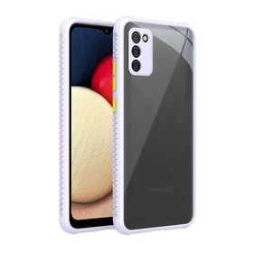 Gpack Samsung Galaxy A02S Kaff Kamera Koruma Arkası Şeffaf Silikon Yeşil Cep Telefonu Kılıfı