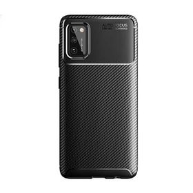 Gpack Samsung Galaxy A02S Negro Karbon Dizayn Silikon Siyah Cep Telefonu Kılıfı
