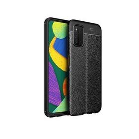 Gpack Samsung Galaxy A03S Niss Silikon Deri Görünümlü Korumalı Lacivert Kılıf