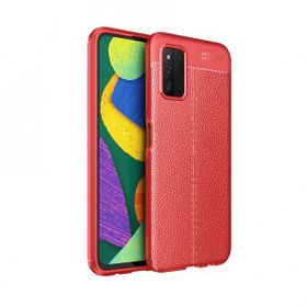 Gpack Samsung Galaxy A03S Niss Silikon Deri Görünümlü Korumalı Siyah Kılıf