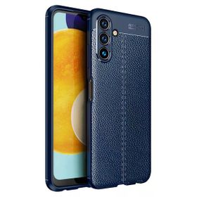 Gpack Samsung Galaxy A04S Niss Silikon Deri Görünümlü Kamera Korumalı Lacivert Kılıf
