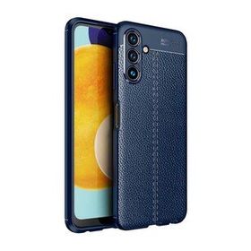 Gpack Samsung Galaxy A04S Niss Silikon Deri Görünümlü Kamera Korumalı Lacivert Kılıf