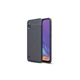 Gpack Samsung Galaxy A10 Niss Silikon Deri Görünümlü Kırmızı Kılıf