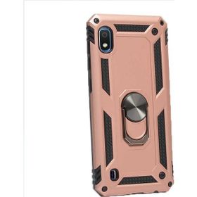 Gpack Samsung Galaxy A10 Vega Standlı Yüzüklü Mıknatıslı Bronz Kılıf